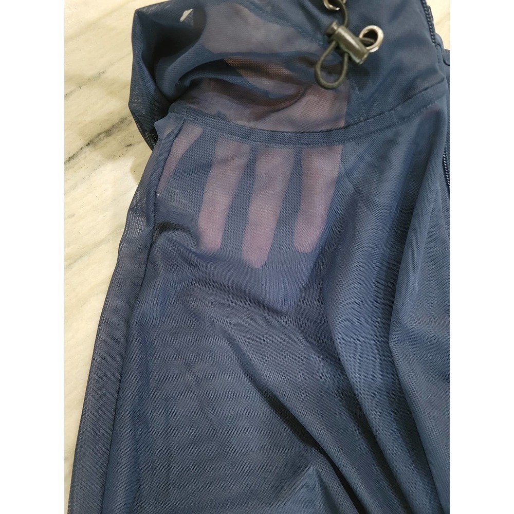 Ideology Womens Plus Size Zip Up Hoodie Mesh Indigo Sea 3X - Picture 5 of 10